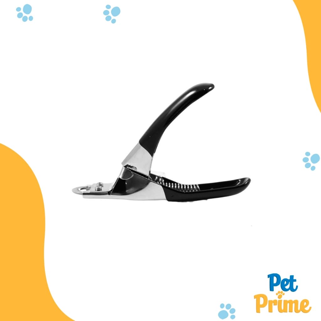 Alicate Unha Cachorro Gato Guilhotina Cabo Emborrachado 12 cm Aço Inoxidável Savana Pet