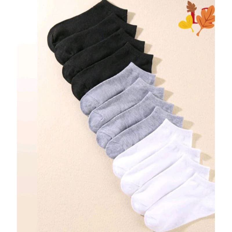 6/12 pares Meia INFANTIL JUVENIL 4a12 anos BRANCA PRETA soquete escolar Cano Curto uniforme