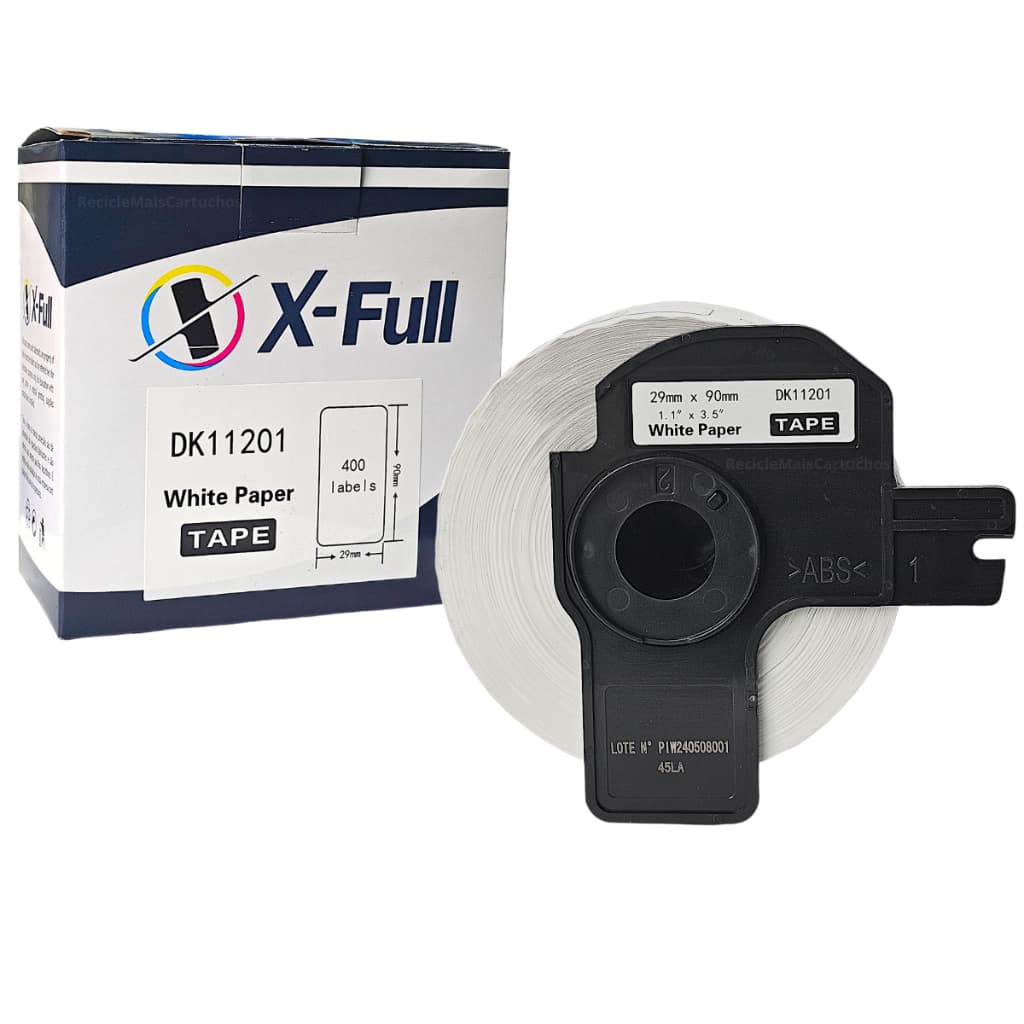 Etiqueta Térmica Dk-11201 Dk11201 Dk 11201 Compativel com QL570 QL800 QL580N 29x90mm