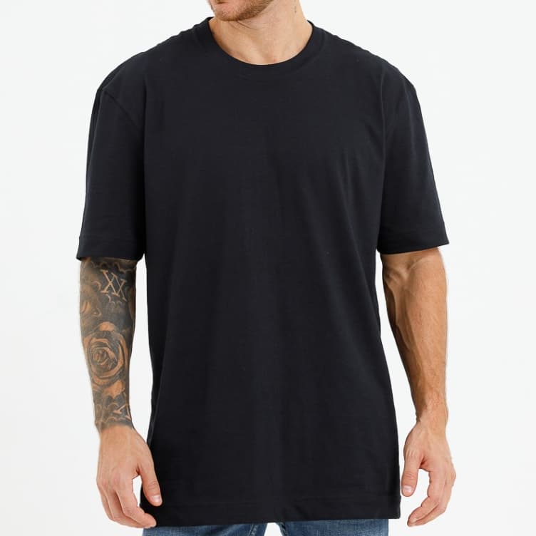 Camiseta Masculina Oversized Larga Premium Algodão