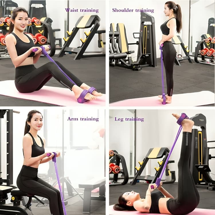 Kit 18 Itens Elástico de Treino 5 Mini Band + Elástico Tensão Extensor + Kit 11 Extensor Elástico + Elástico de Exercícios Puxe