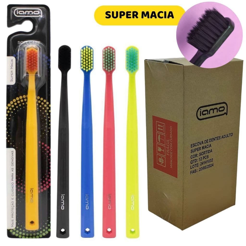 Pack 12 Escovas Dentais Extras Macias Soft Care