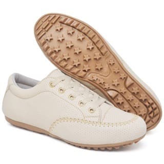 Sapato Mocassim Branco Trabalho Enfermagem Feminino Amarração 33 ao 42