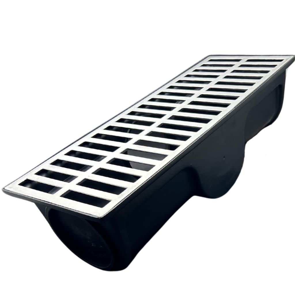 Ralo Linear Premium Guvi 20x50 Grelha de Alumínio coletor com 3 saídas laterais e tela anti inseto
