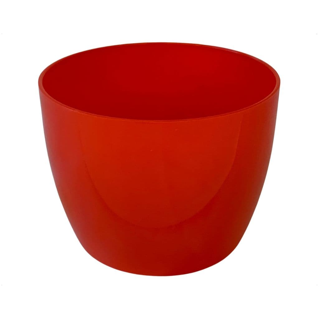 Vaso Cachepo para Plantas Liso Plástico P 11,5X8,9 Vermelho Decorativo