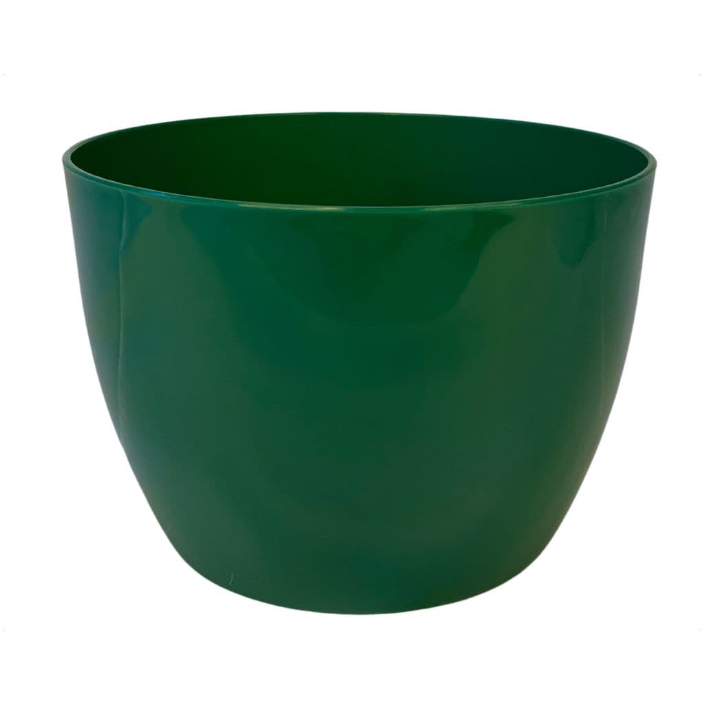 Vaso Cachepo para Plantas Liso Plástico M 14X10,3cm Verde Decorativo