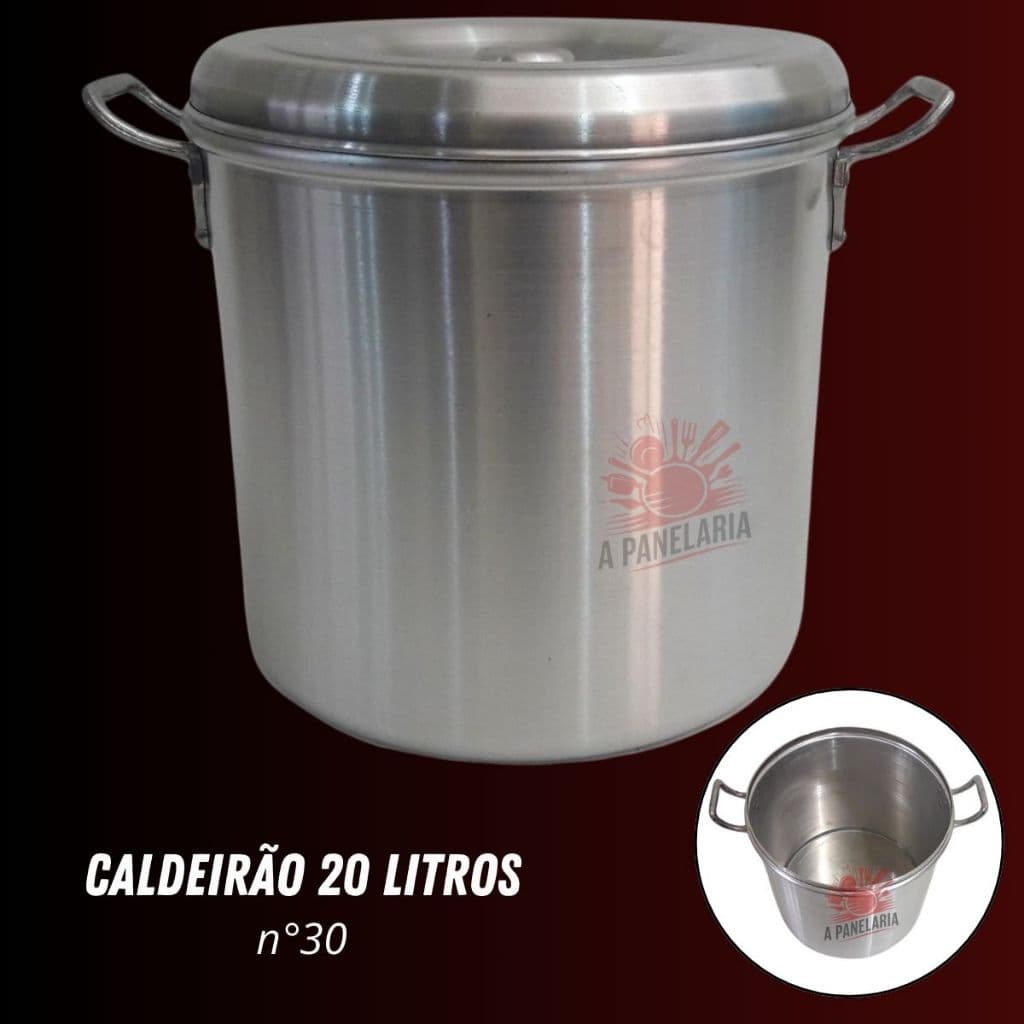 Caldeirão Panela 20 Litros Linha Hotel Industrial Grande