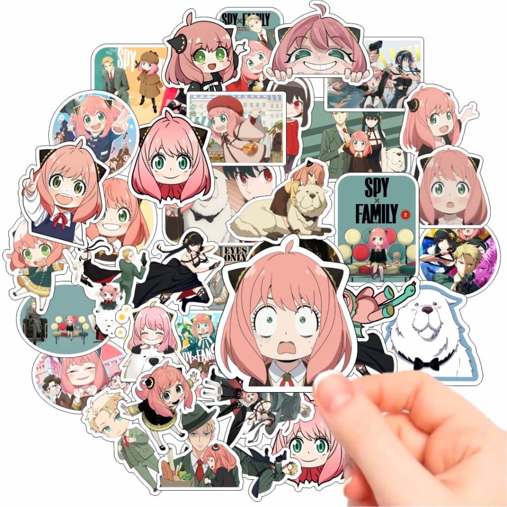 Adesivo Figurinhas  Spy x Family Anime até 100 Adesivos - Anya, Loid, Yor