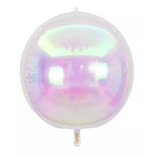 10 Balão Globo 22 Pol 55cm 4d Esfera Orbz Colorido Nacarado Camaleão