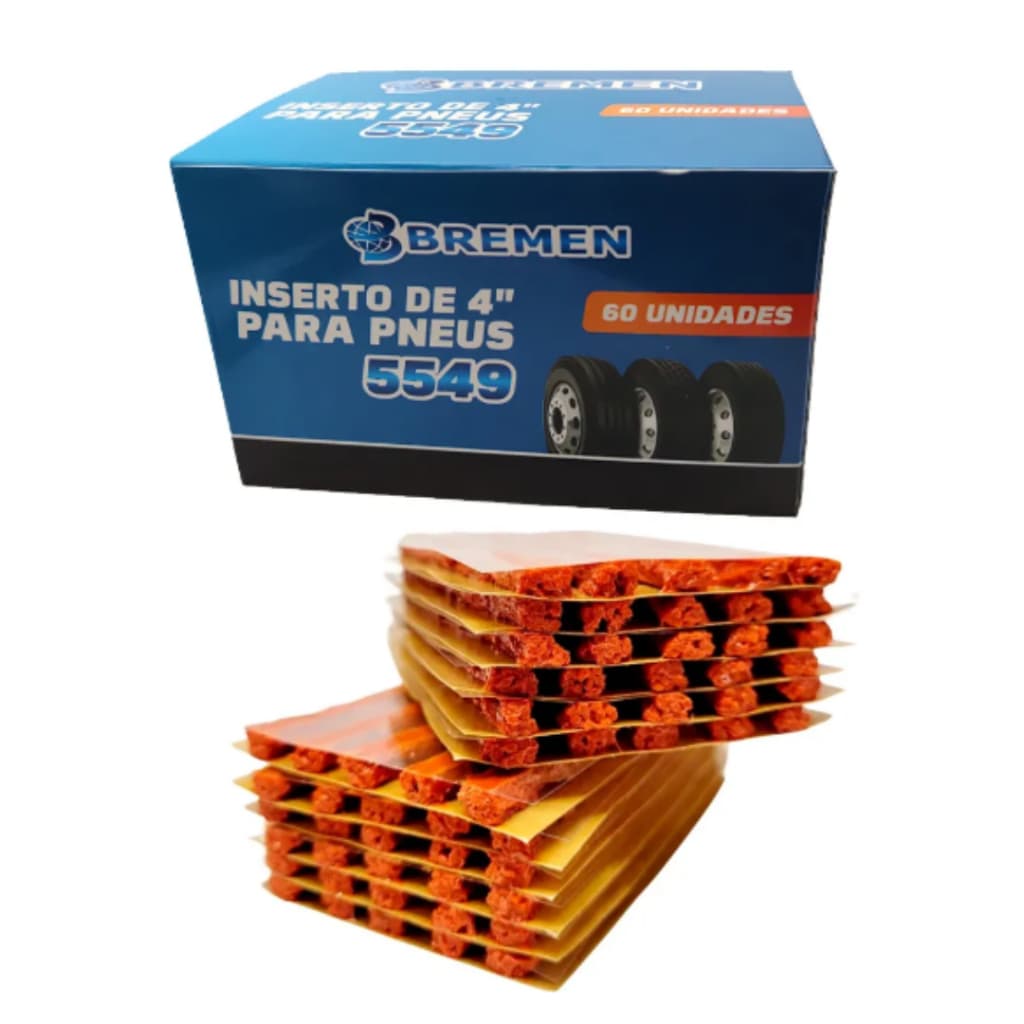 Kit 2 Caixas De Refil Bremen Conserto De Pneu Sem Camara Caixa Com 60 Pecas