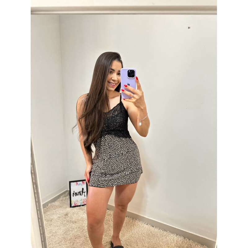 Camisola sensual de Renda Linha noite Pijama confortável