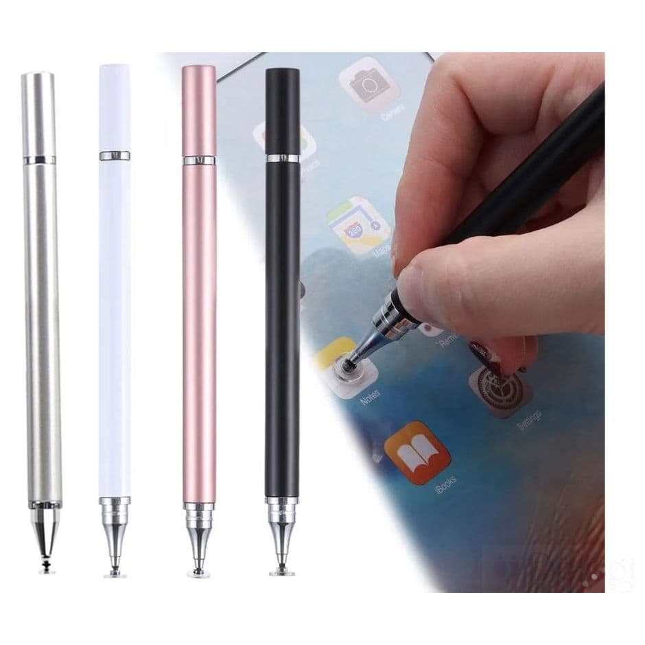 Caneta Touch Screen Stylus Ponta Fina Desenho Ipad Tablet IOS Android kit c/2
