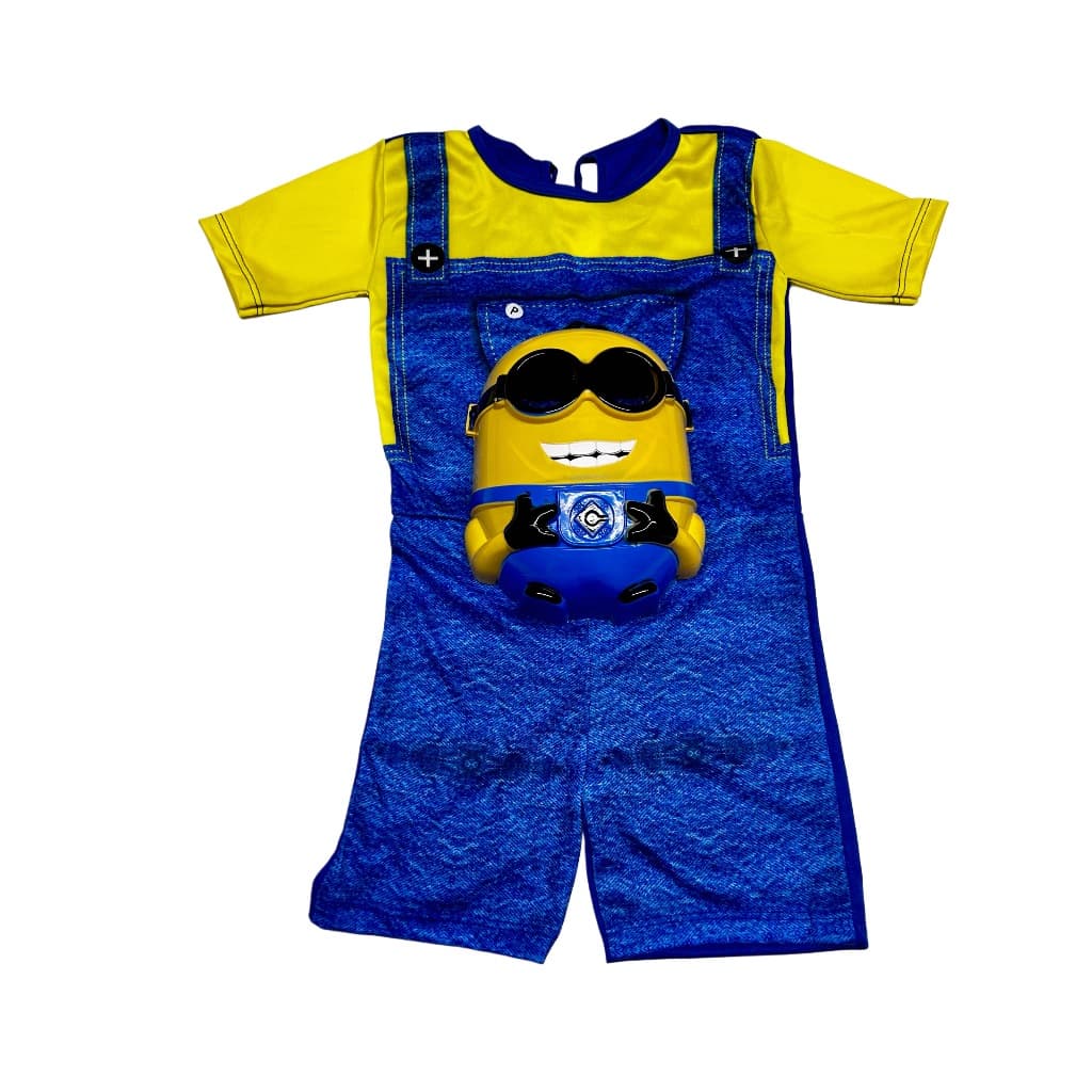 FANTASIA MENINO MINIONS LUXO COM MASCARA PLASTICO ENVIO JA