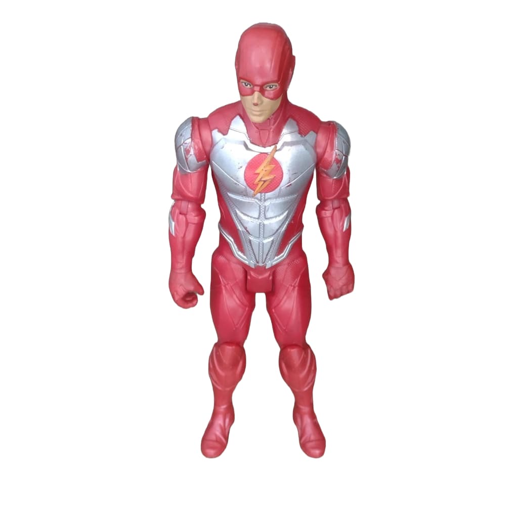 Boneco The Flash  - Armadura Metalizada DC Comics - Liga da Justiça articulado 29cm Mattel 2018 Original