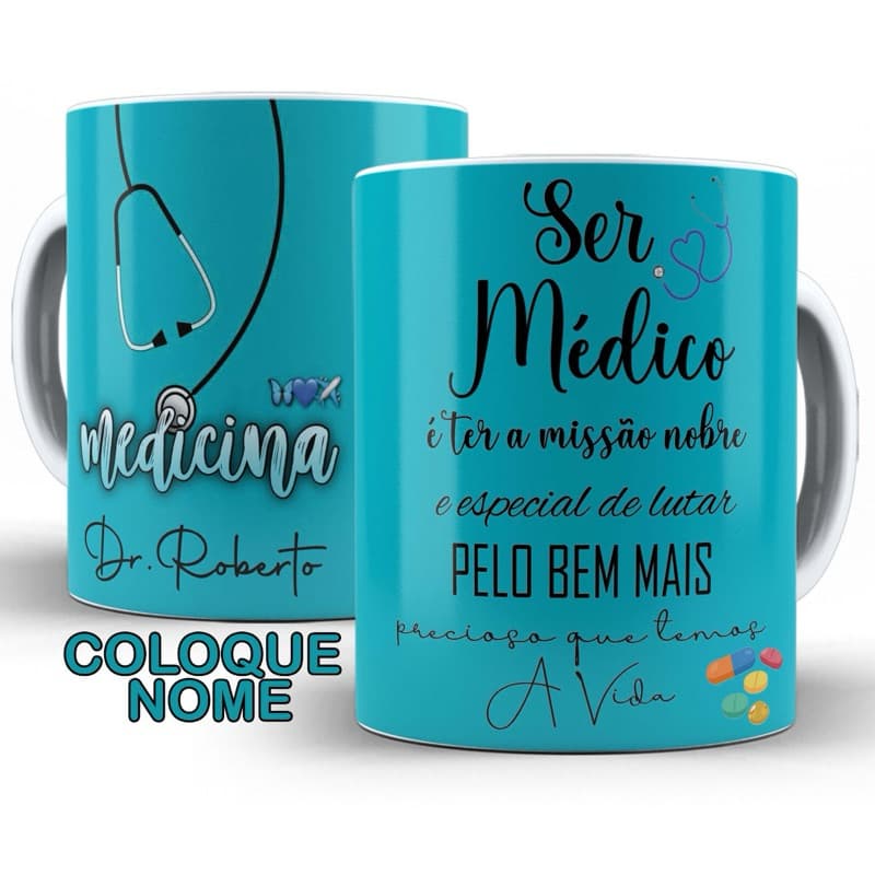 caneca xícara personalizada Medicina médico