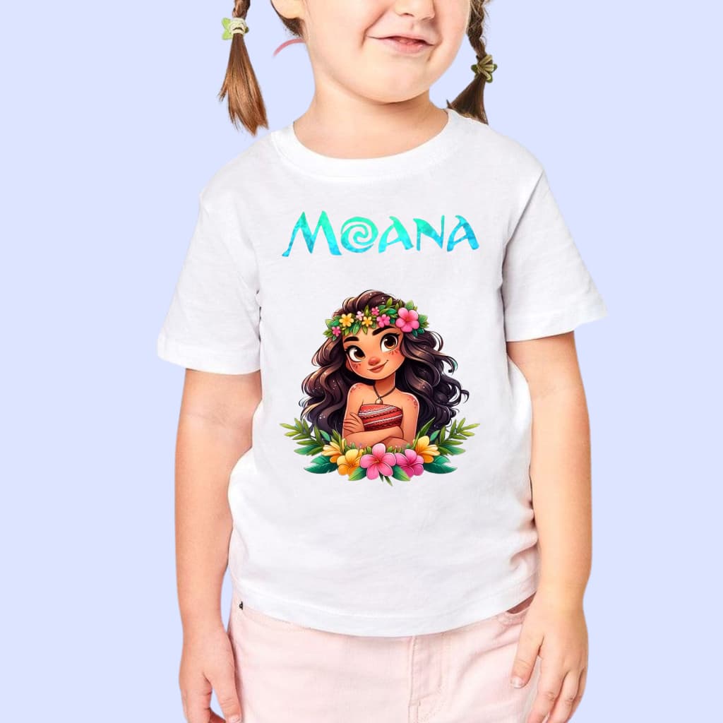 camiseta camisa blusa moda infantil Moana desenho animado varias estampas modelo infantil juvenil