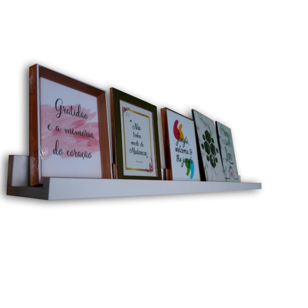 1 Prateleira de Parede 1,20 Decoração, Fotos, Quadro 100% Madeira MDF Quarto, Sala