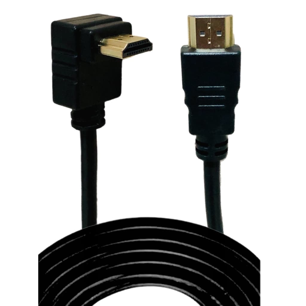 Cabo Hdmi 2.0 4k 3d Ultrahd 19 Pinos Em L 90 Graus 3m