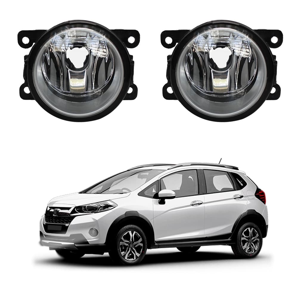 Farol de Milha WR-V WRV 2018 a 2021 Par Farol Auxiliar de Carro Lente de Vidro Neblina Automotivo