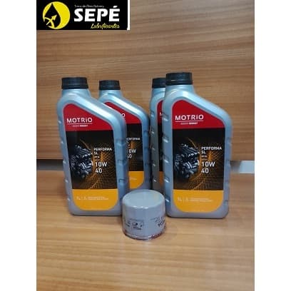 Kit Troca Oleo Motrio  e filtro de oleo  10w40 Renault Clio Sandero duster logan 1.0 1.6 2.0