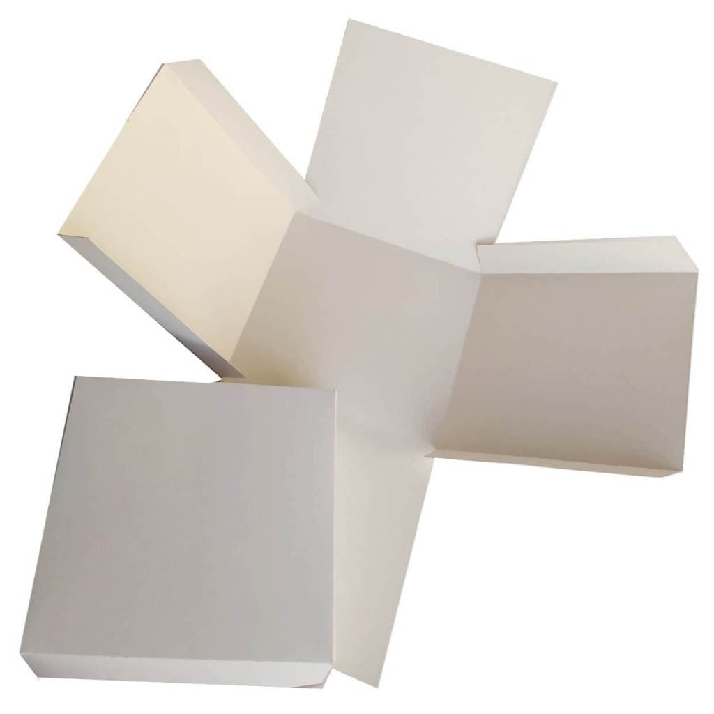 Caixa Explosão Mini Bolo 12x12x12 Branco Embalagem Presente