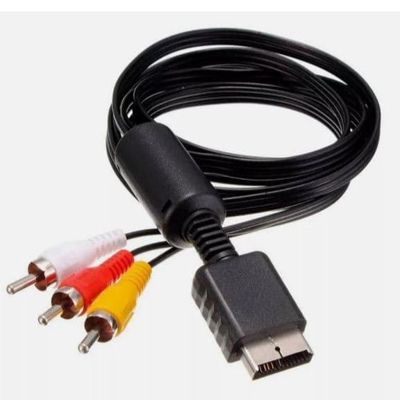 Cabo AV CABO Rca para PS1 PS2 PS3 De Áudio e Vídeo PARA PS1 PS2 PS3