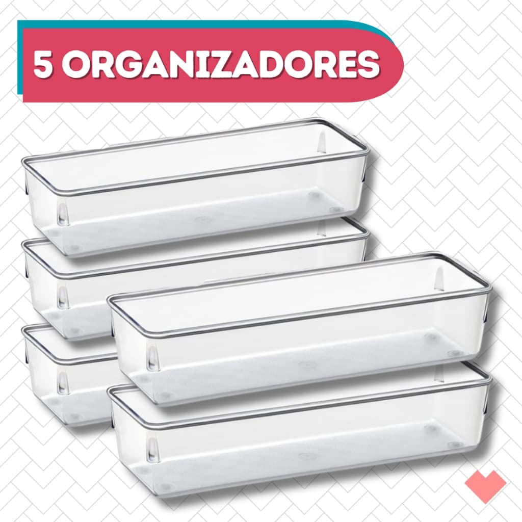 Organizador Modelo 2 Retangular Porta Talheres Maquiagem
