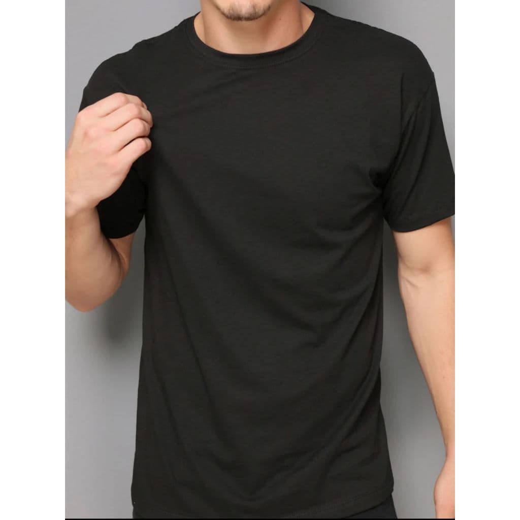 Camisetas Masculinas 100% Algodão Lisa Básica Gola Rendonda Premium