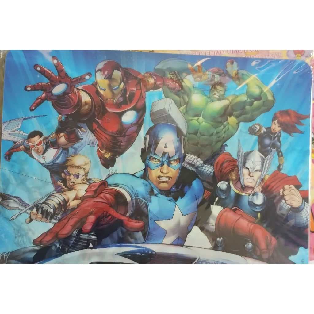 Mouse Pad Vingadores Marvel Lenticular (muda estampa) - Mouse Pad Avengers ETIPEL