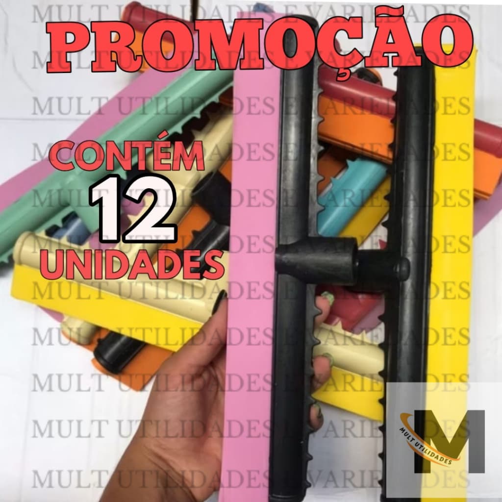 KIT Rodo plastico 12  unidades PUXA E SECA 40cm SEM CABO