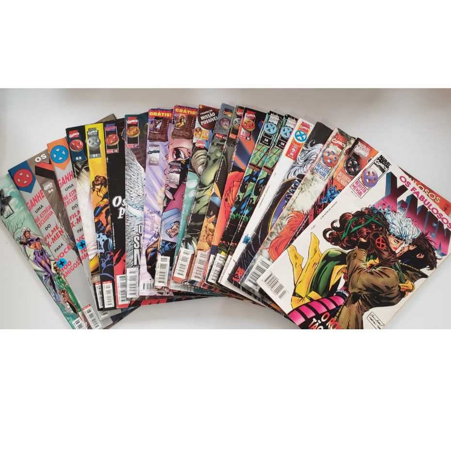 Os Fabulosos X-men Vol. 7 ao 55 HQ´s de capa comum Editoras Panini e Abril