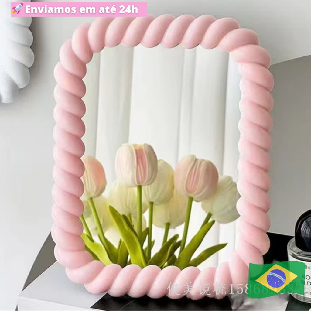 Espelho de Maquiagem Tendência na Gringa Irregular Mirror , Espelho Nuvem Asthetic Pinterest