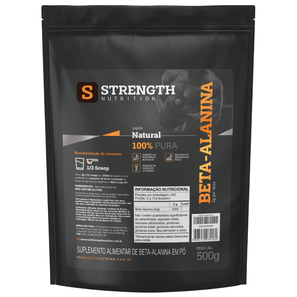 Beta Alanina Matéria Prima Importada 100% Pura - Strength Nutrition