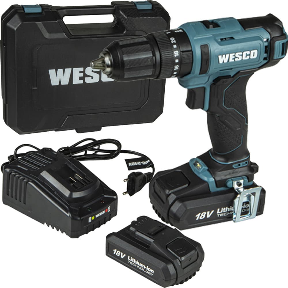 FURADEIRA/PARAFUSADEIRA IMPACTO BATERIA 18V C/ACESSORIOS WESCO