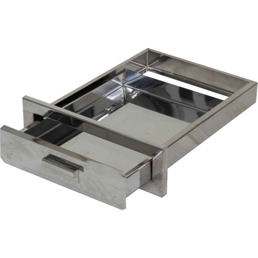 Gaveta Cinzeiro em Aço Inox P/Churrasqueira de Alvenaria - 35 cm x 25 cm x 5cm