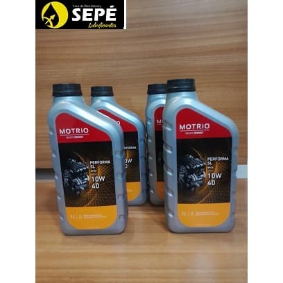 kit 4litros Óleo Lubrificante do Motor Motrio  API SL 10W40 Semissintético