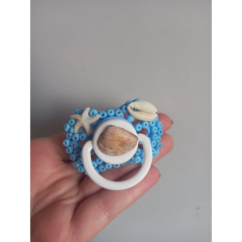Chupeta erê de Iemanjá 🌊 chupeta com conchas búzios
