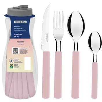 CONJUNTO DE TALHERES TRAMONTINA 16 PC + GARRAFINHA D'GUA