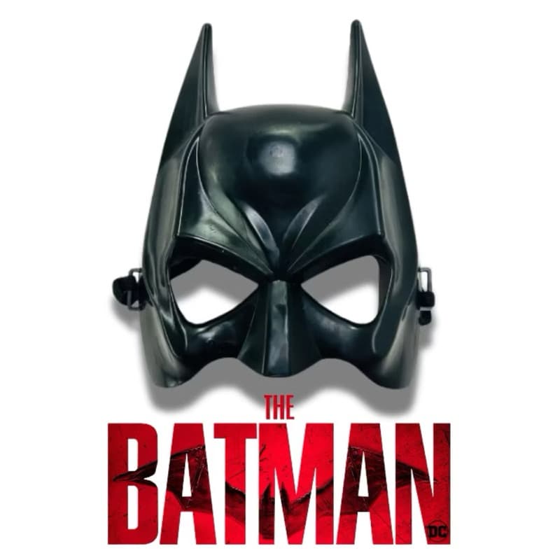 Mascara Resistente do Batman Herói Infantil e Adulto Masculino Cosplay Festa DC Comics Acessório
