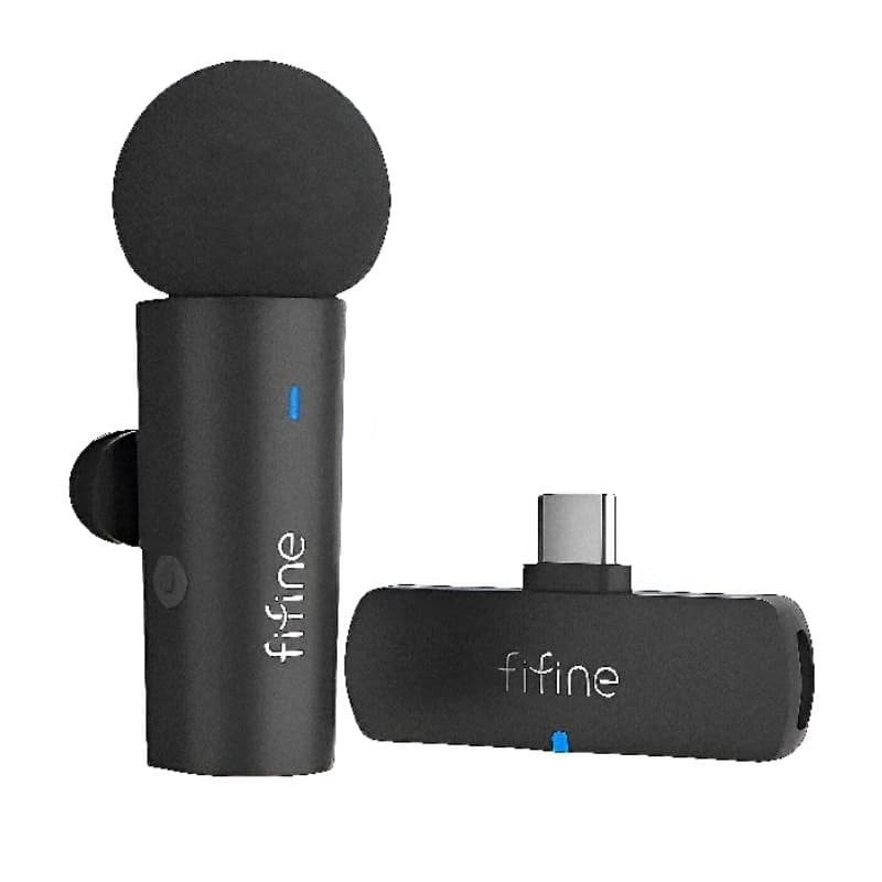 Microfone Lapela Profissional Fifine Usb Tipo C Gravação