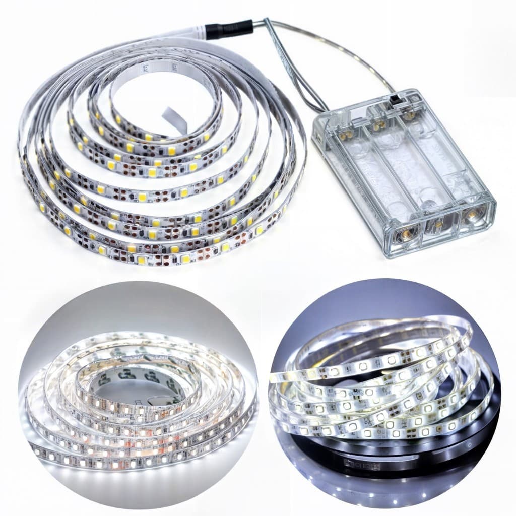 Fio Fita Led Luz 2m 120 Leds Pilha Cordão Mangueira top