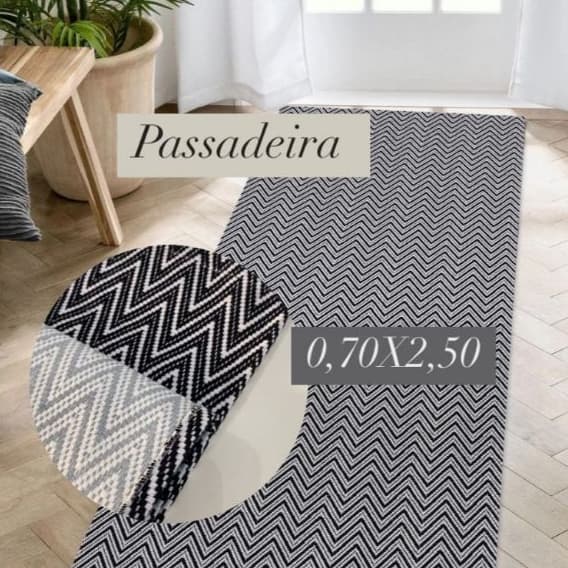 Tapete Passadeira Grande Antiderrapante 0,70x2,50 Egípcio