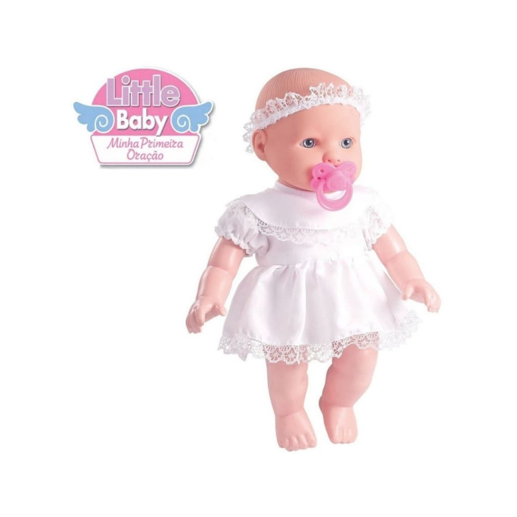 Boneca Little Baby - Minha Primeira Oração Reza O Pai Nosso