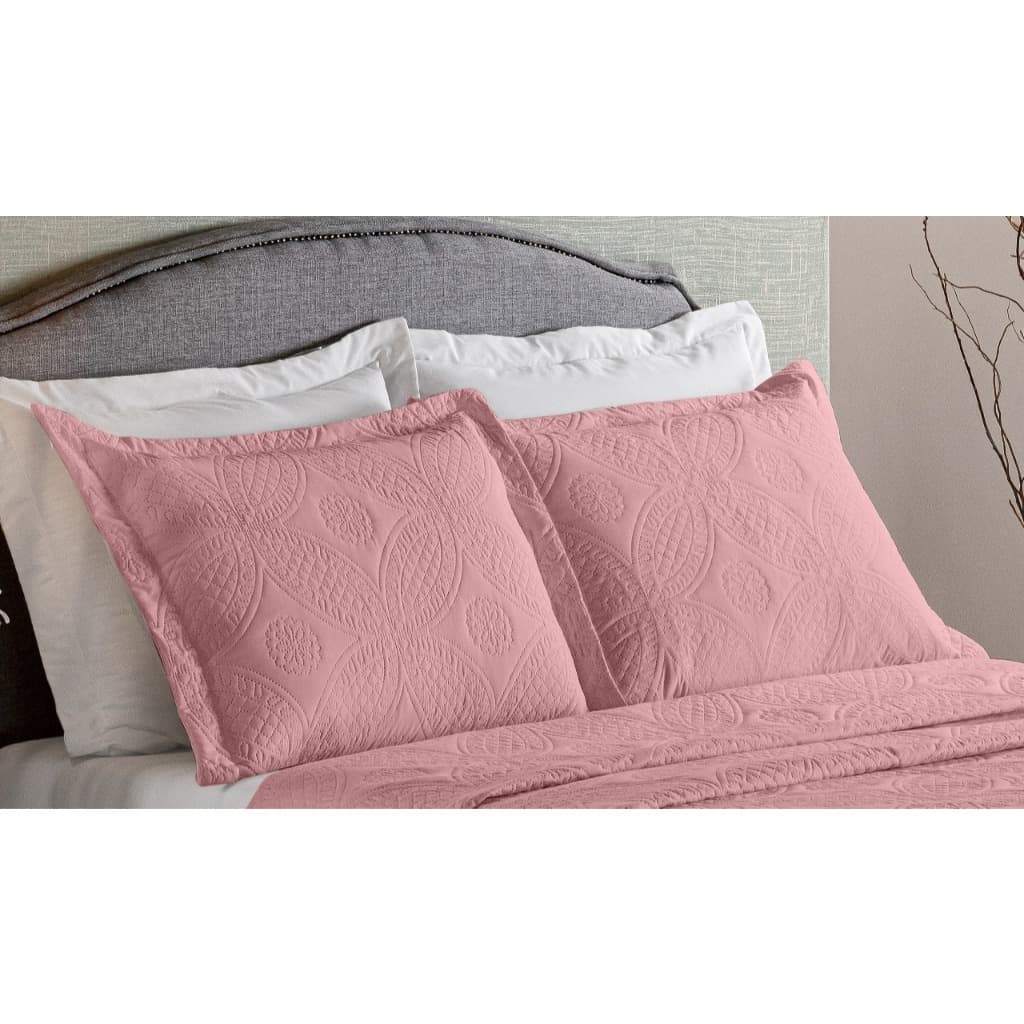 Kit Com 2 Portas Travesseiros Protetor Matelado Alice em Pares Cores Lindas e Toque Macio