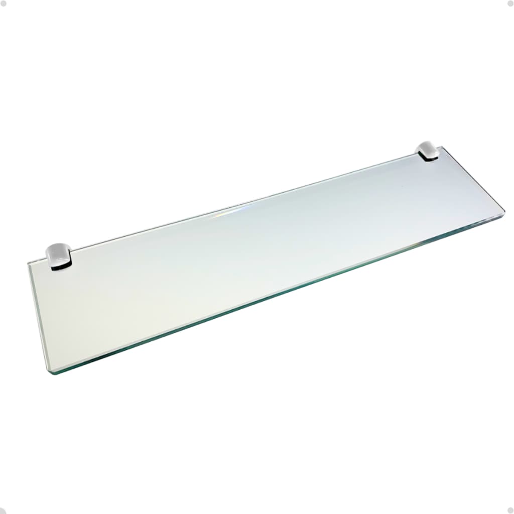 Prateleira de Vidro 8mm 50x10cm Reta – Banheiro Cozinha Estante