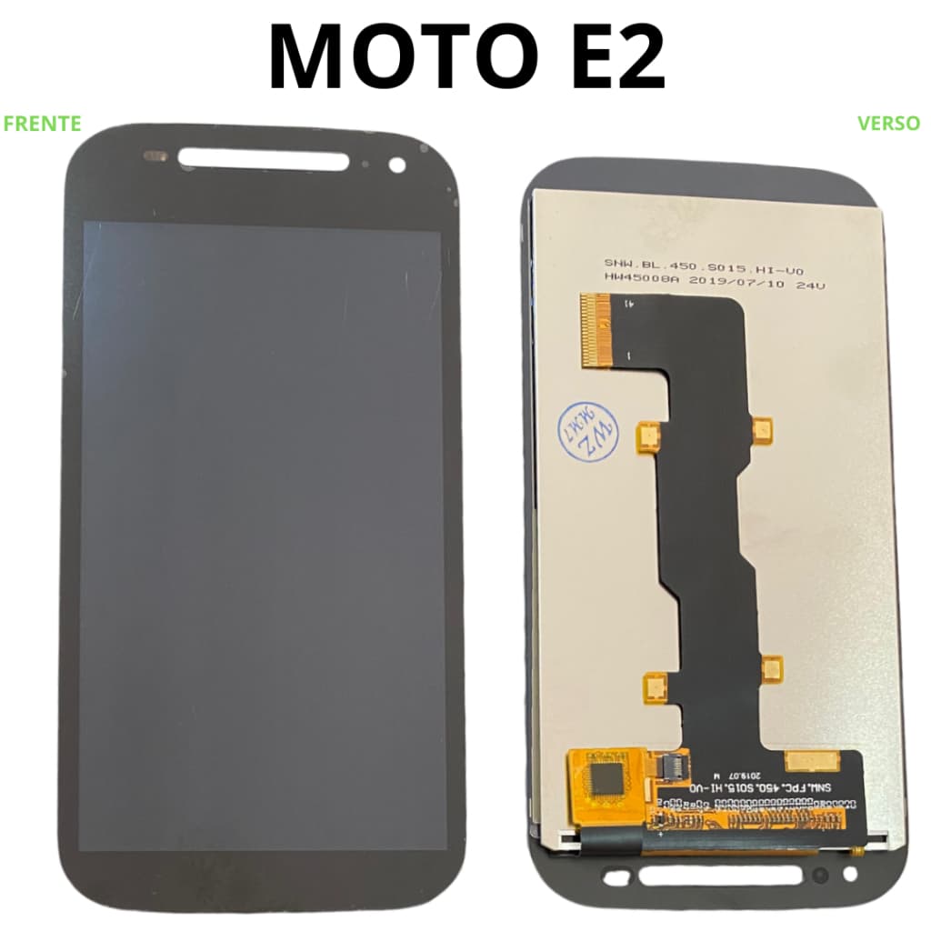 Tela Frontal Display Moto E 2 Touch Incell