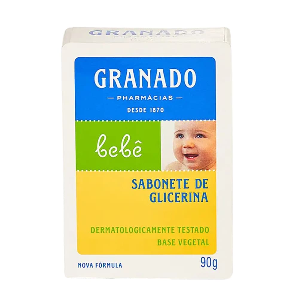 Sabonete Granado Glicerina Tradicional 90g | Barra Vegetal | Limpeza Suave e Hidratante