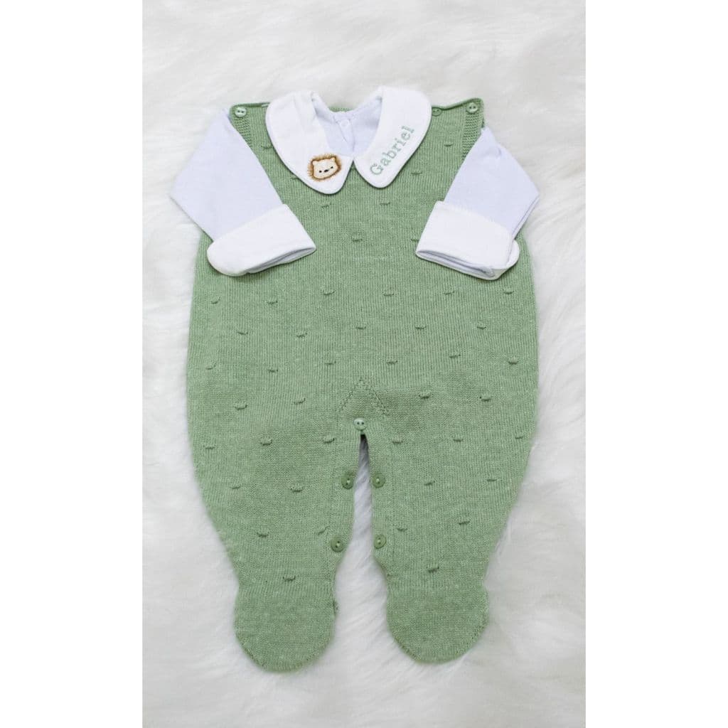 Macacão cavado com body personalizado para saída maternidade
