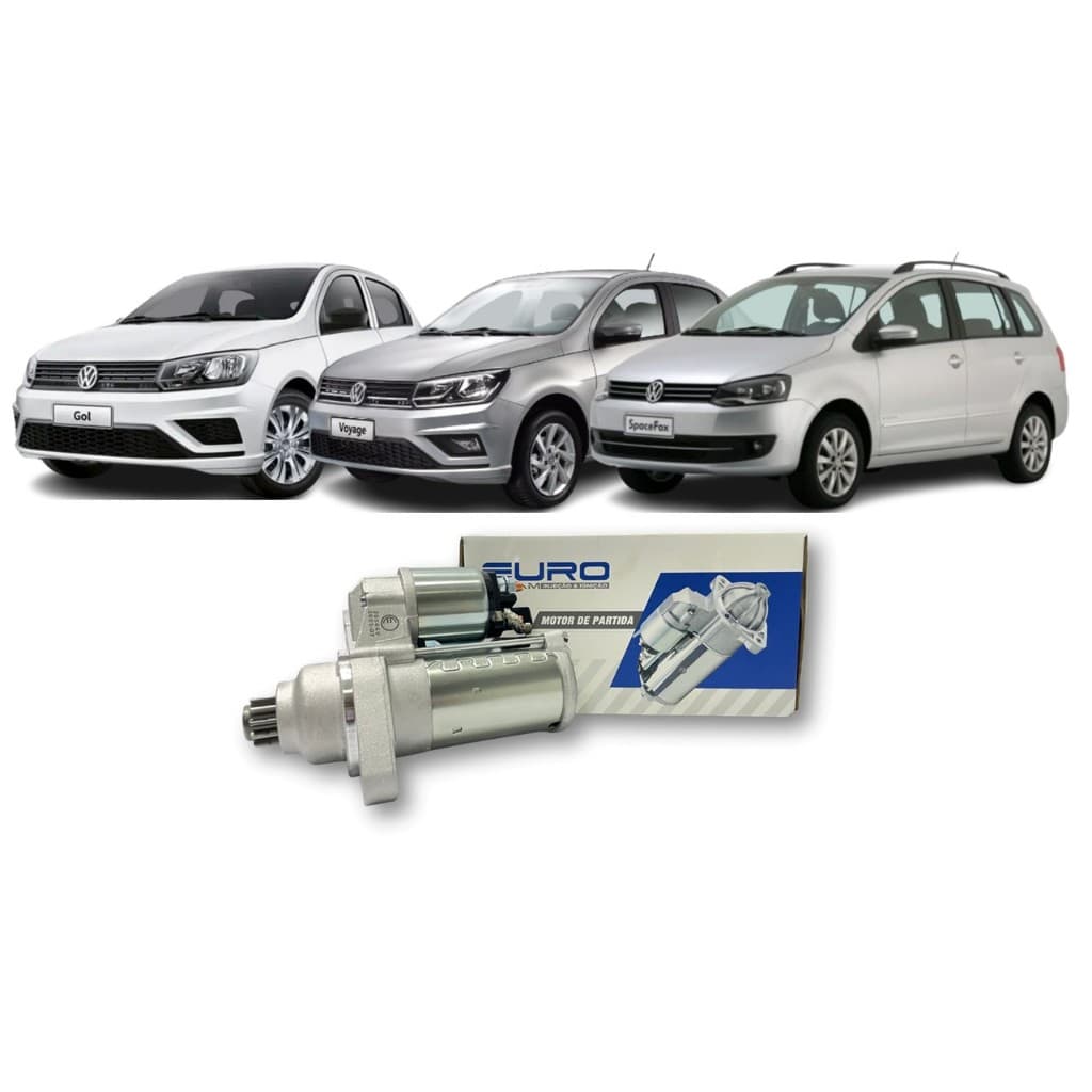 Motor Partida 11 Dentes Gol Fox Voyage Golf Saveiro G5 G6 Spacefox Crossfox