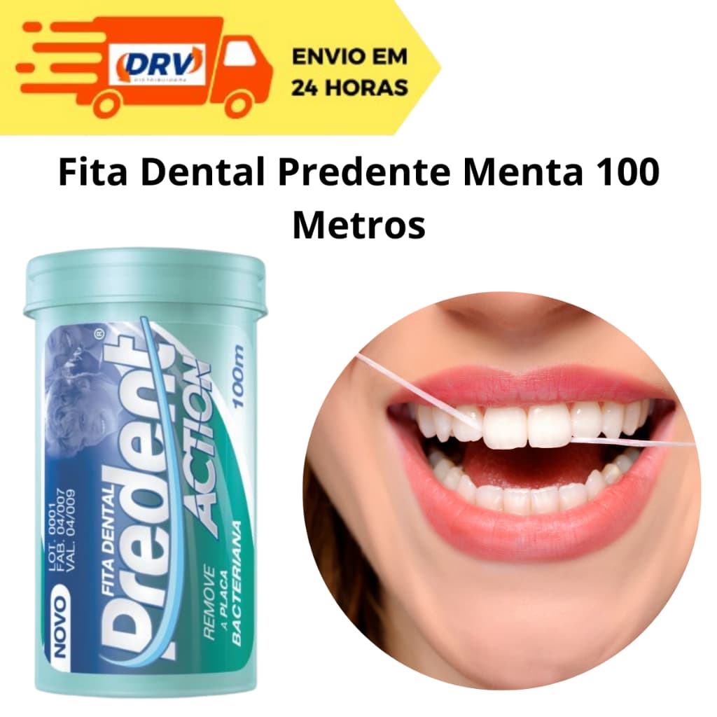 Fita Dental Predent Mentolado 100 Metros - Fita Dental 100 Metros - Fita dental 100 mts